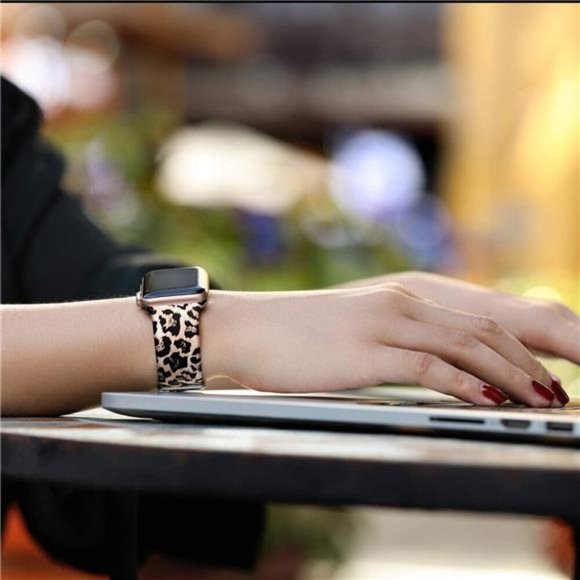 NEW Luxury Classic Leopard Apple Watch Band - Picture 4 of 6